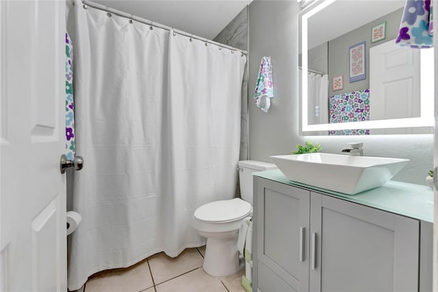 68 Herring Ct, Kissimmee, FL 34759 - full bath with tile patterned flooring, a shower with shower curtain, toilet, and vanity
