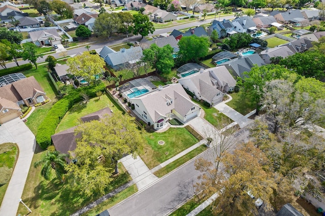 drone / aerial view featuring a residential view