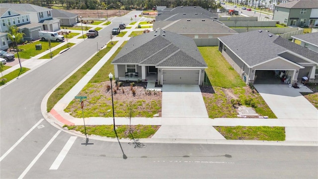 birds eye view of property featuring a residential view