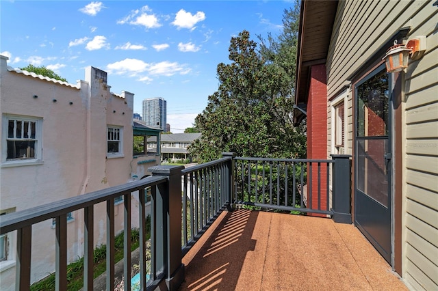 view of balcony