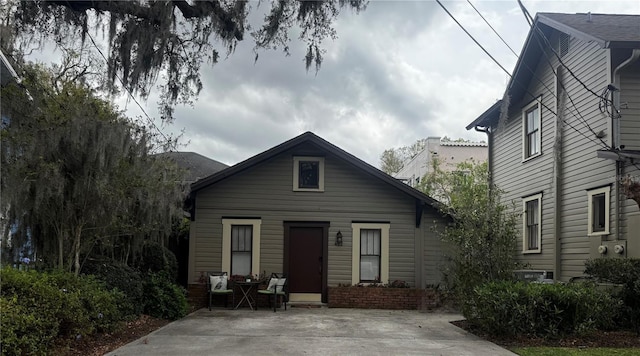 back of property with a patio area