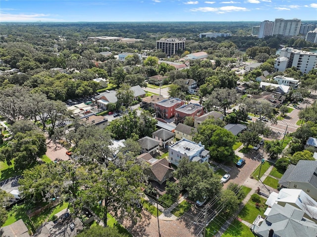 aerial view with a view of city