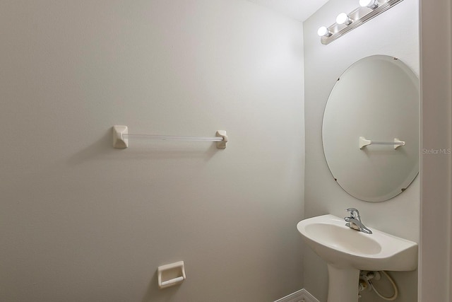 bathroom with a sink