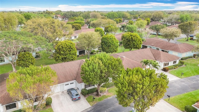 drone / aerial view featuring a residential view