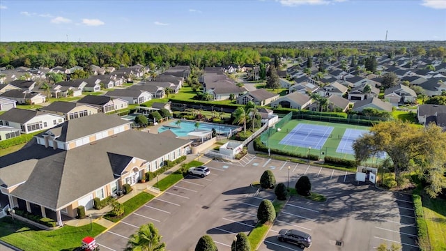 aerial view featuring a residential view