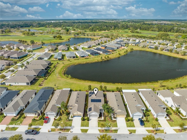 3415 Sagebrush St, Harmony, FL 34773 - aerial view of residential area featuring a nearby body of water and a golf club