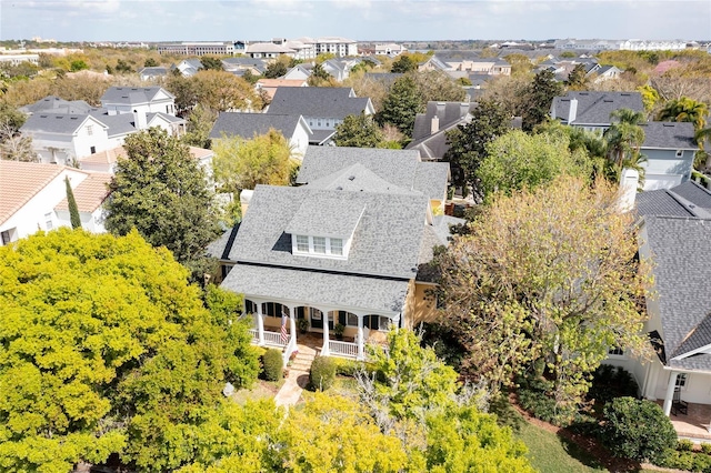 birds eye view of property featuring a residential view