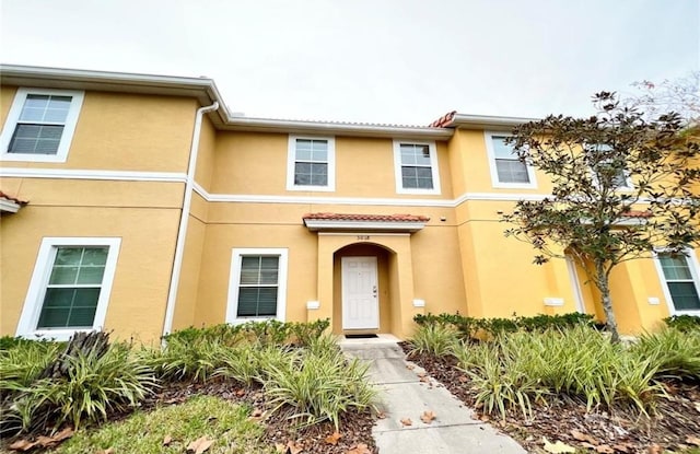 view of front of home featuring stucco siding