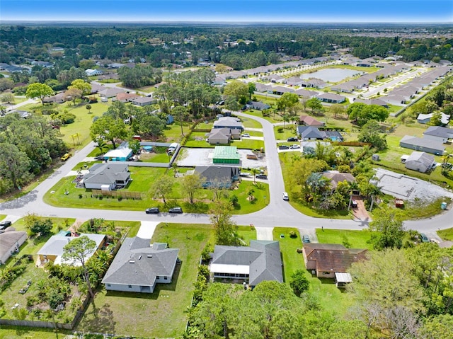 aerial view featuring a residential view