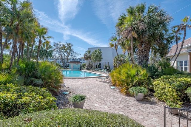 community pool featuring a patio