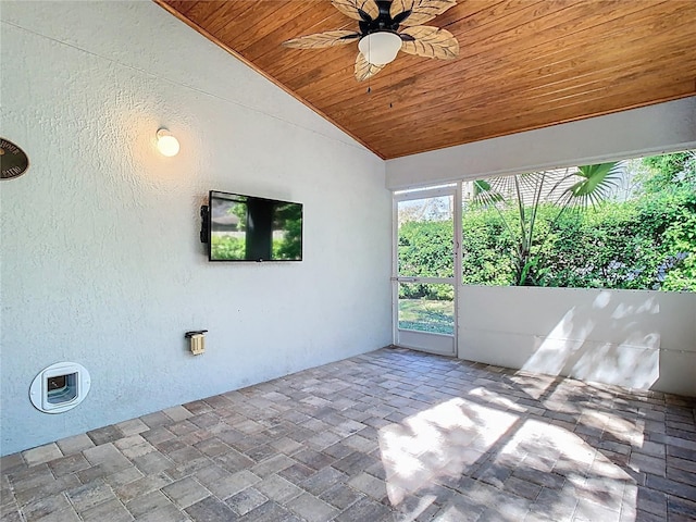 view of patio / terrace featuring a ceiling fan