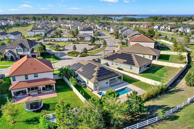 bird's eye view featuring a residential view