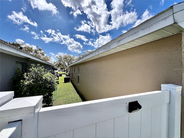 view of property exterior featuring stucco siding