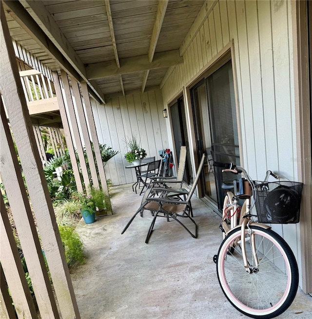 view of balcony