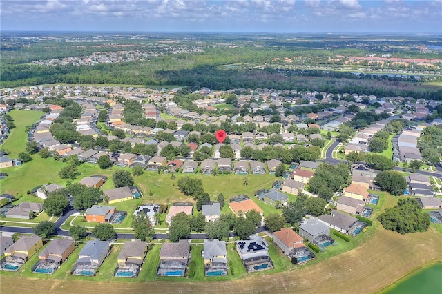 drone / aerial view featuring a residential view