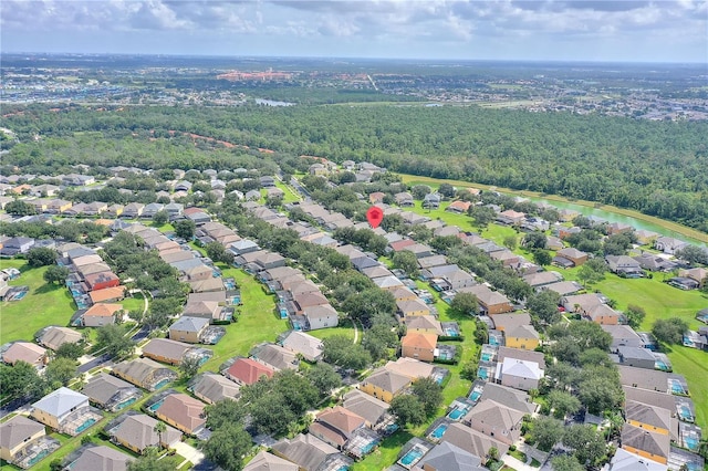 bird's eye view featuring a residential view