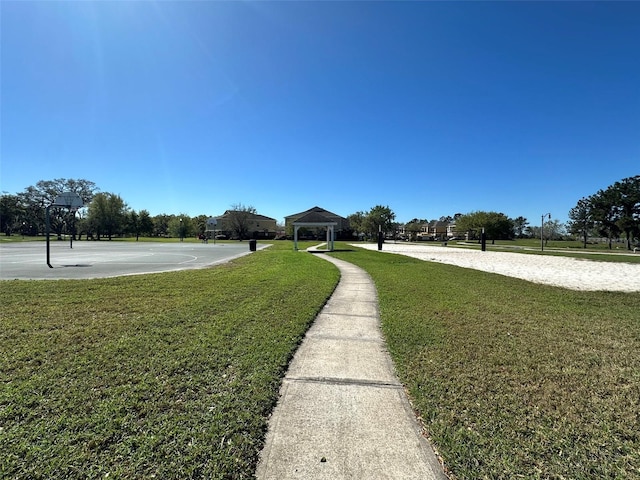 view of road with sidewalks