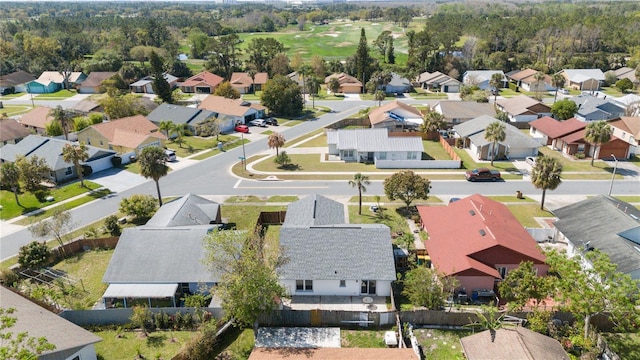 bird's eye view with a residential view