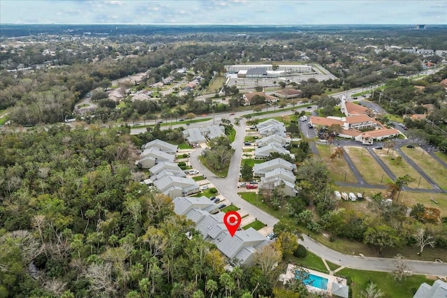 birds eye view of property featuring a residential view