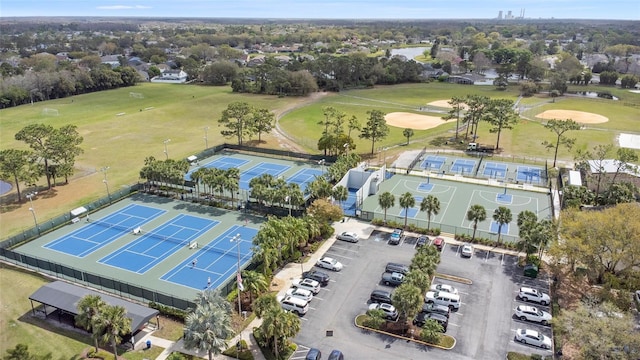 aerial view featuring golf course view