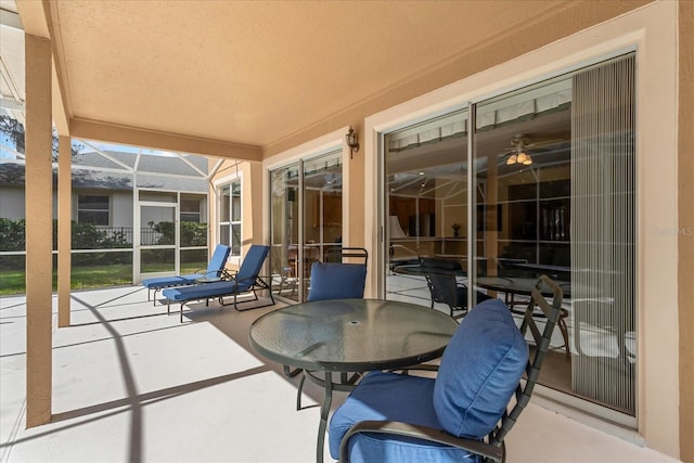 8606 Terrace Pines Ct, Orlando, FL 32836 - view of patio featuring glass enclosure