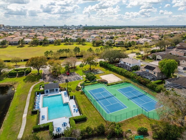 8606 Terrace Pines Ct, Orlando, FL 32836 - birds eye view of property with a residential view