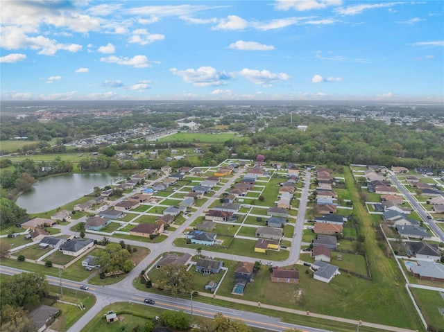 2851 Stonewood Cir, Lakeland, FL 33810 - drone / aerial view featuring a water view and a residential view
