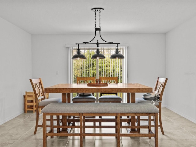 2925 SW 172nd Lane Rd, Ocala, FL 34473 - dining space featuring light tile patterned floors and baseboards