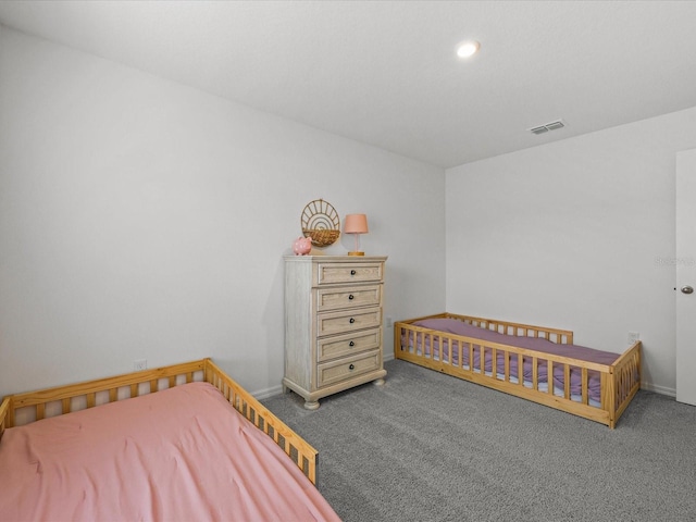2925 SW 172nd Lane Rd, Ocala, FL 34473 - carpeted bedroom featuring recessed lighting, baseboards, and visible vents