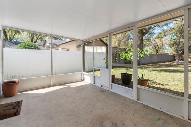 view of sunroom / solarium