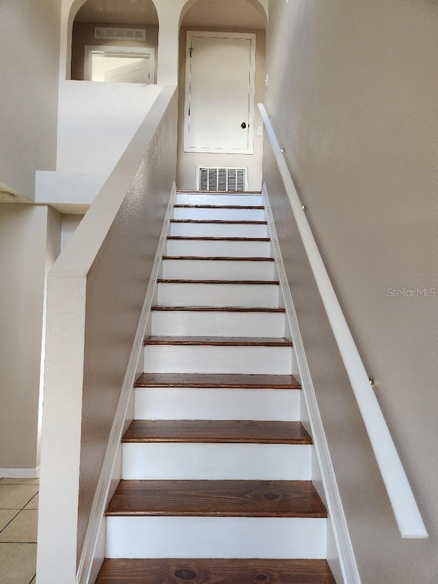 stairs with visible vents