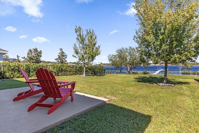 view of yard featuring a patio