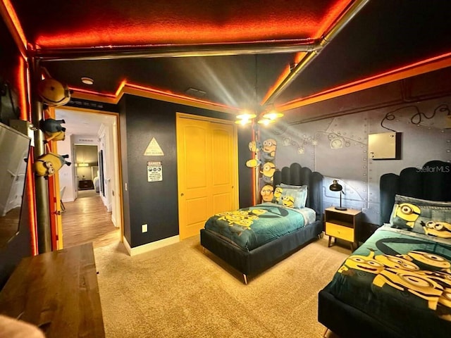 7568 Marker Ave, Kissimmee, FL 34747 - carpeted bedroom featuring baseboards and a closet