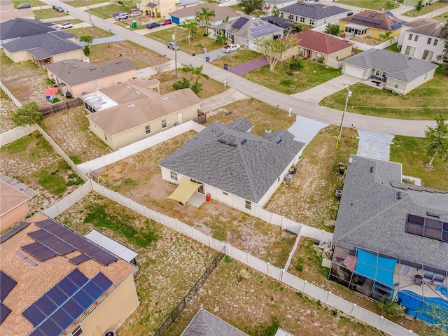 drone / aerial view featuring a residential view