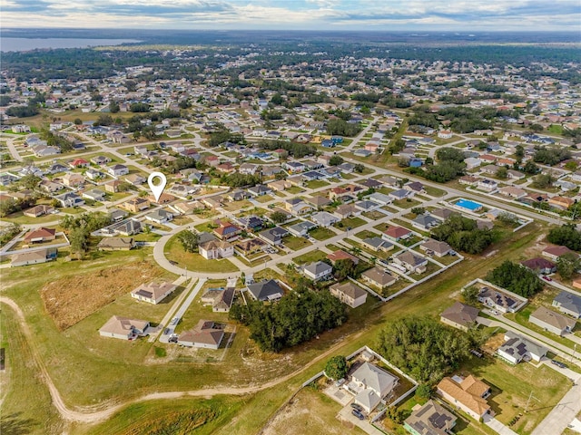 drone / aerial view featuring a residential view