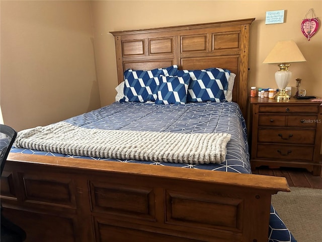 bedroom featuring carpet