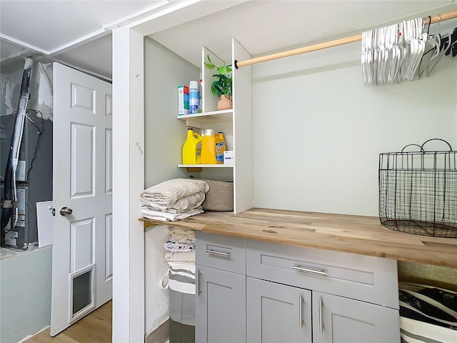 mudroom featuring light wood-type flooring