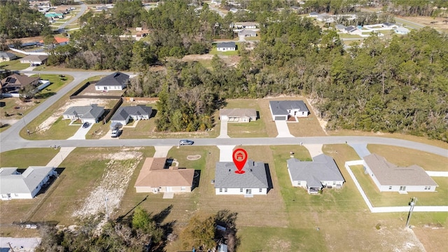 drone / aerial view featuring a residential view