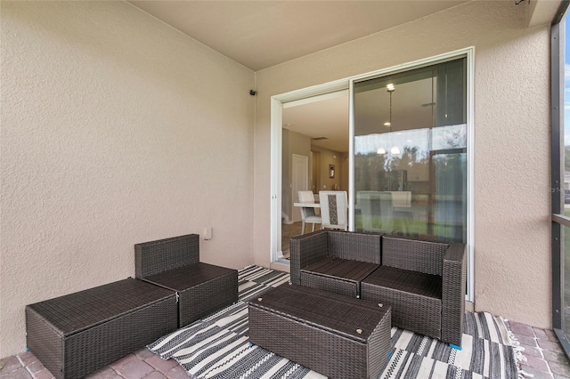 view of patio / terrace with an outdoor living space