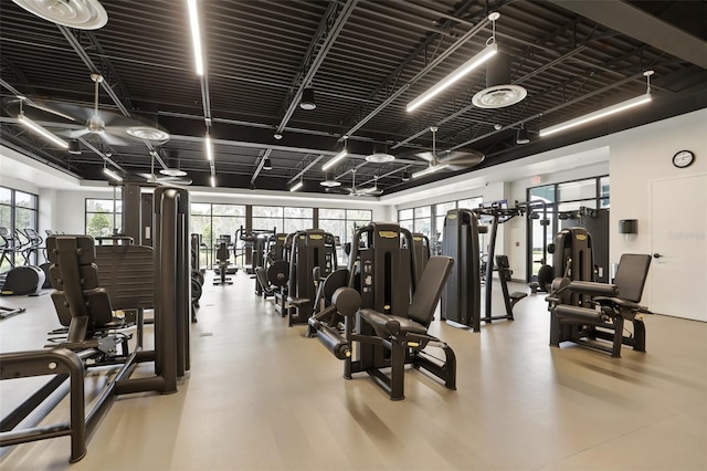 view of workout area
