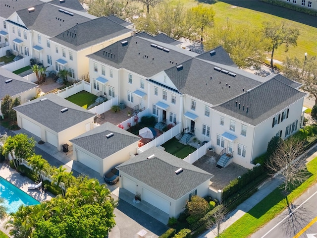 bird's eye view featuring a residential view