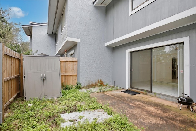 exterior space with a gate and fence