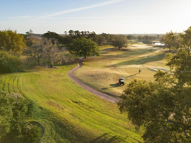 bird's eye view with a rural view