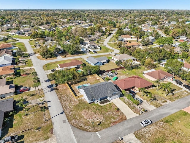 bird's eye view featuring a residential view