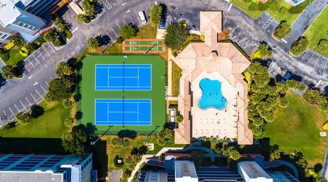 5300 S Atlantic Ave Unit 7-301, New Smyrna Beach, FL 32169 - bird's eye view of a pool area