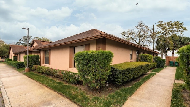 view of property exterior featuring stucco siding