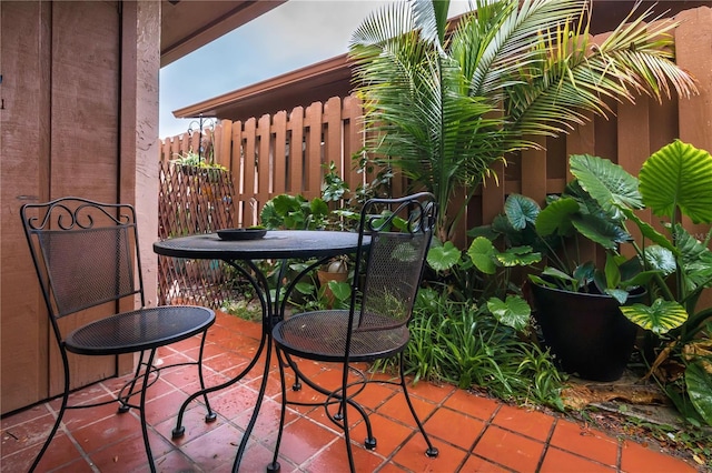 balcony featuring a patio area