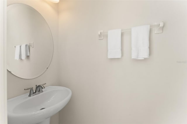 bathroom with a sink