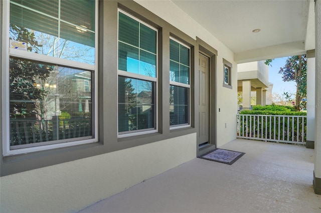 view of patio with covered porch