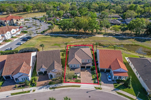 drone / aerial view featuring a residential view